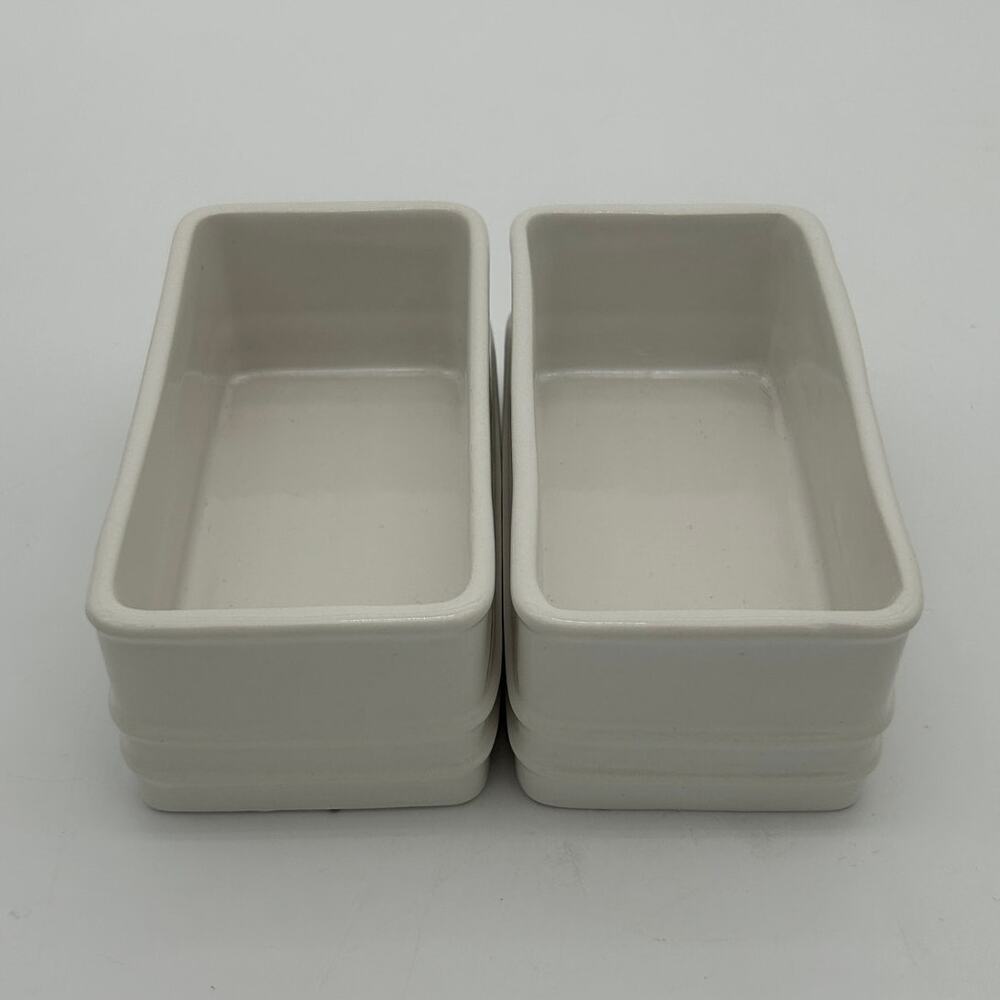 Bath & Body Works Farmhouse Ceramic Caddy Soap Holder Sleeve Lot of 2